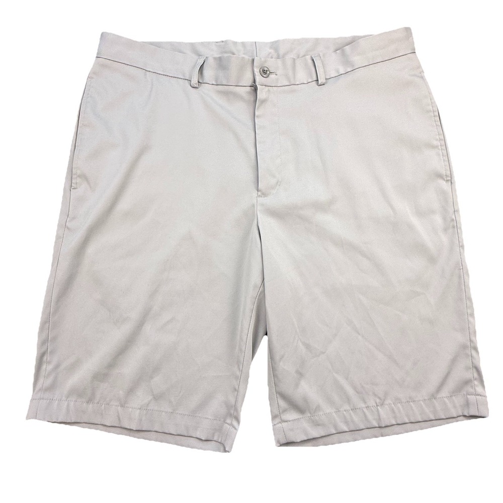 Slazenger Golf Shorts Men's Light Gray Chino Stretch 10" Inseam 36" Waist